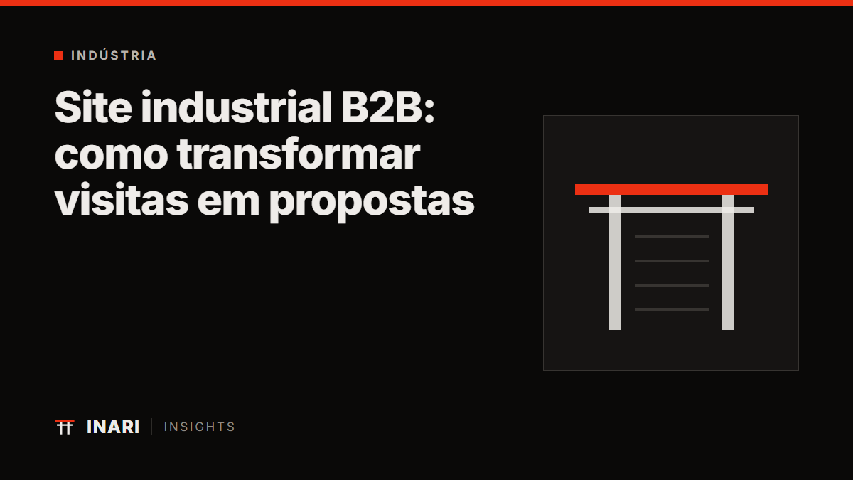 Site industrial B2B: como transformar visitas em propostas